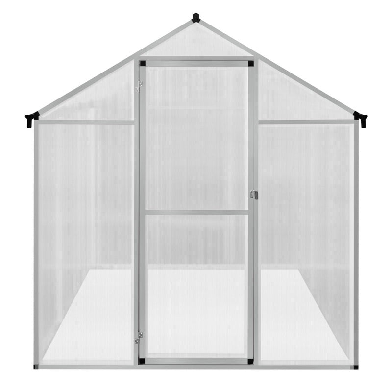 Polycarbonate Greenhouse 6ft x 6ft– Silver