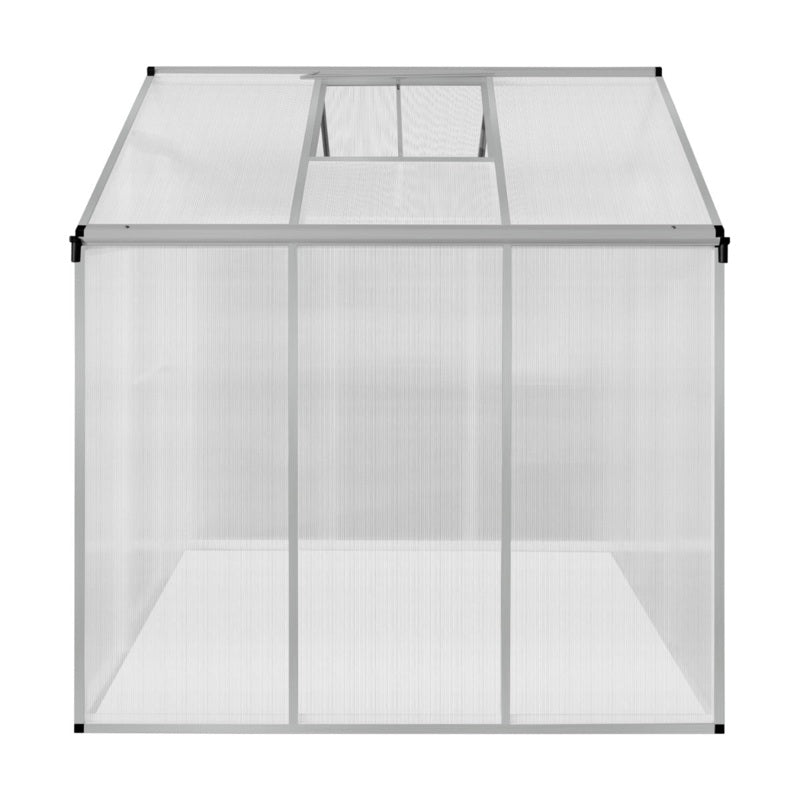 Polycarbonate Greenhouse 6ft x 6ft– Silver