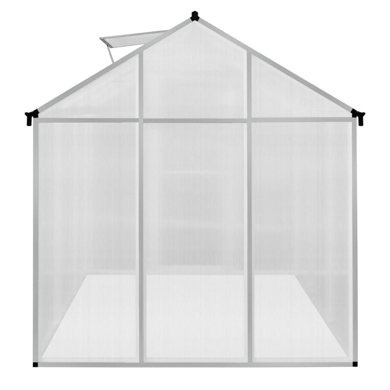 Polycarbonate Greenhouse 6ft x 6ft– Silver