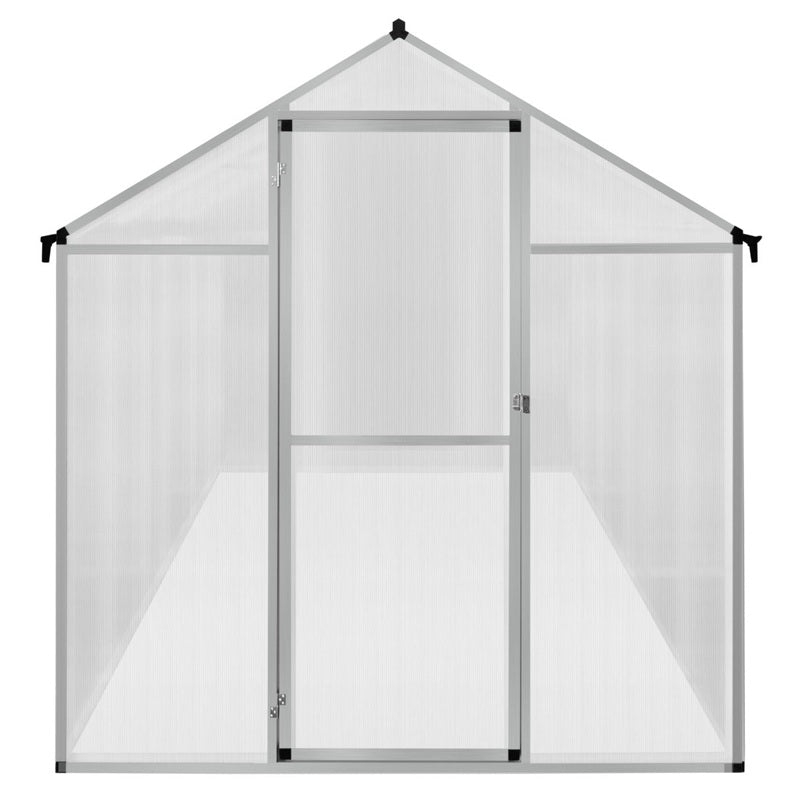 Polycarbonate Greenhouse 6ft x 10ft – Silver