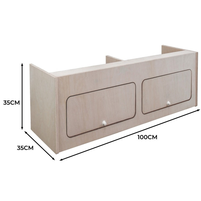 Overhead Camper Cabinet  100cm x 35cm x 35cm
