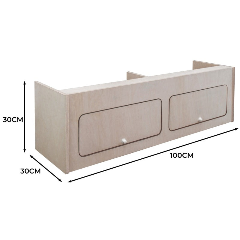 Overhead Camper Cabinet  100cm x 30cm x 30cm