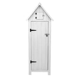 Wooden Garden Shed  White