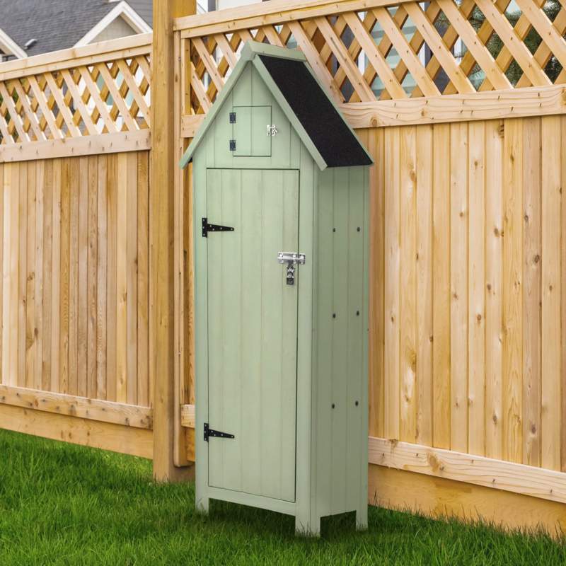 Wooden Garden Shed – Green