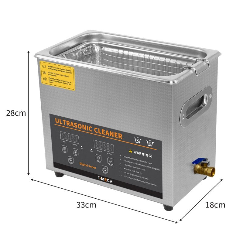 T-Mech 6L Ultrasonic Cleaner & Vinyl Adaptor