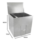 Galvanised Coal Bunker - 500kg