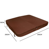 2.1m Hot Tub Spa Cover  Brown