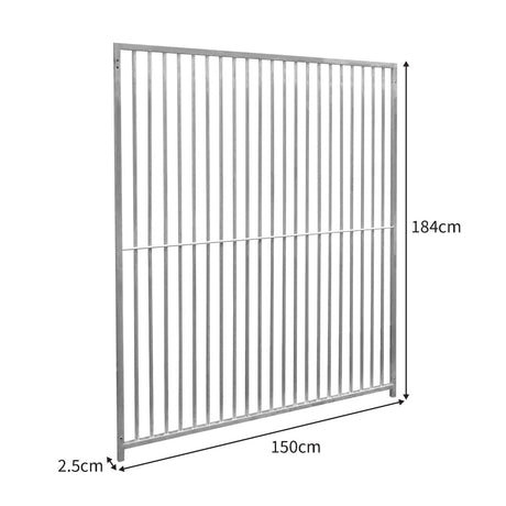 1.5m Dog Run Panel  5cm Bar Spacing