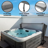 2.2m Hot Tub Spa Cover - Grey