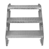 Adjustable 3 Section Galvanised Staircase - 600mm Wide