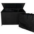 Rattan Storage Box 582L - Black