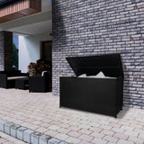 Rattan Storage Box 582L - Black