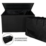 Rattan Storage Box 582L - Black