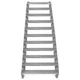 Adjustable 11 Section Galvanised Staircase - 900mm Wide