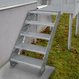Adjustable 11 Section Galvanised Staircase - 900mm Wide