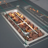 Modular Garden Furniture Set With Fire Pit - Anthracite Grey