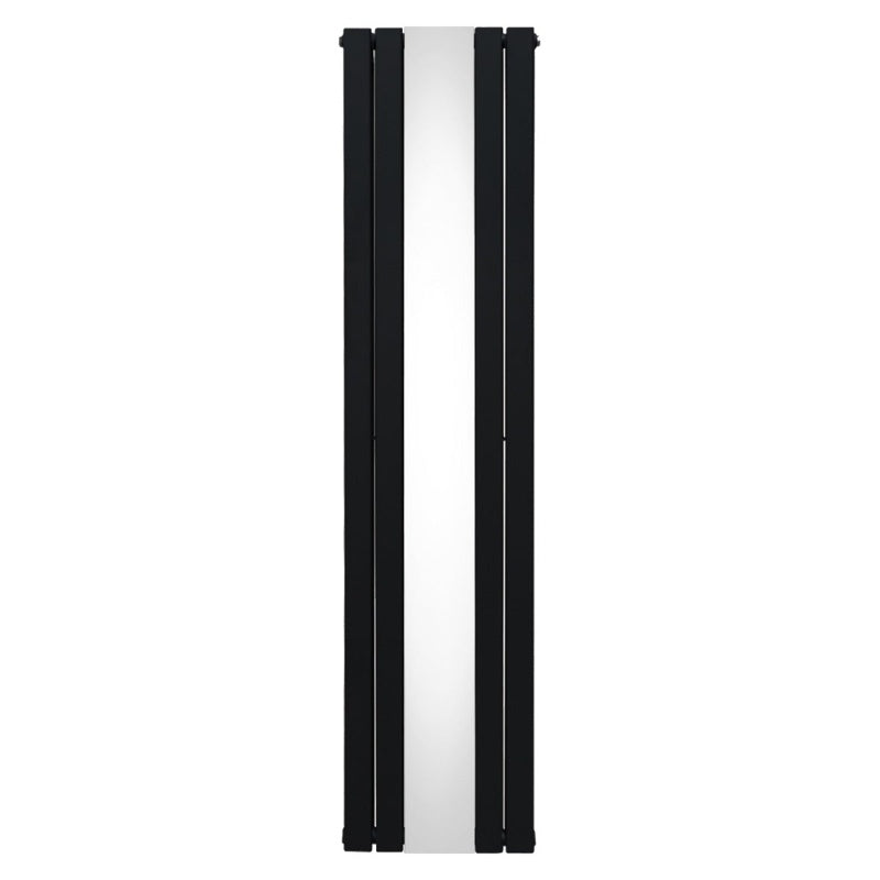 Flat Mirror Radiator - 1800mm x 425mm - Black