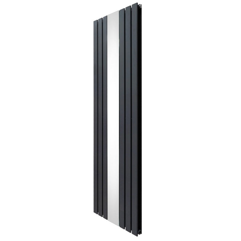 Flat Mirror Radiator - 1800mm x 565mm - Anthracite Grey