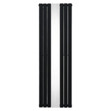 Flat Mirror Radiator - 1800mm x 565mm - Black