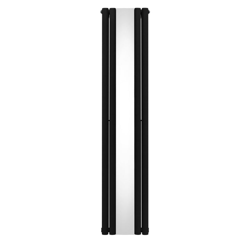 Oval Mirror Radiator - 1800mm x 380mm - Black