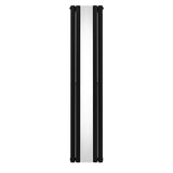 Oval Mirror Radiator - 1800mm x 380mm - Black