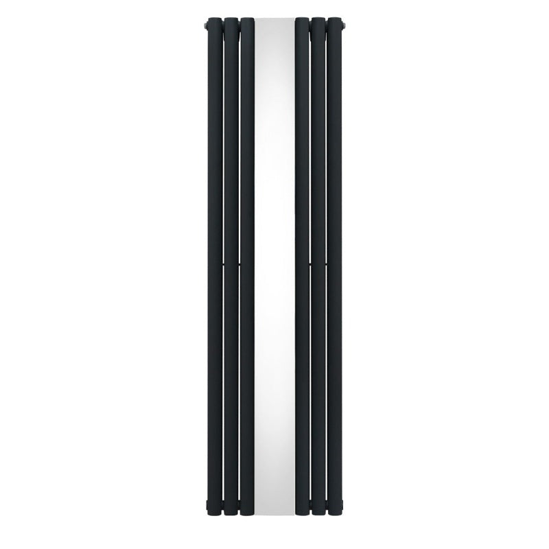 Oval Mirror Radiator - 1800mm x 500mm - Anthracite Grey