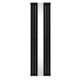 Oval Mirror Radiator - 1800mm x 500mm - Black