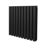 Oval Column Radiator  600mm x 600mm - Black