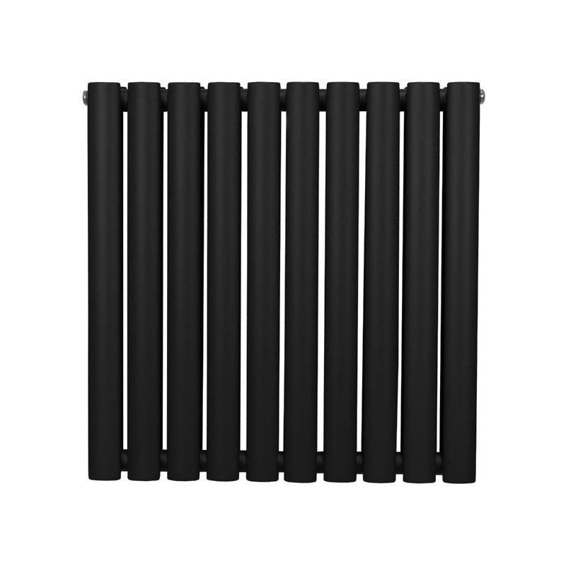 Oval Column Radiator  600mm x 600mm - Black