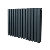 Oval Column Radiator  600mm x 780mm  Anthracite Grey