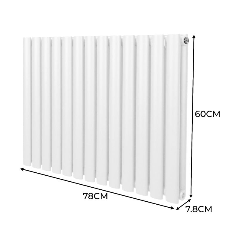Oval Column Radiator  600mm x 780mm  White