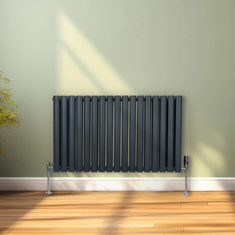 Oval Column Radiator  600mm x 1020mm  Anthracite Grey