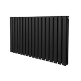 Oval Column Radiator  600mm x 1020mm  Black
