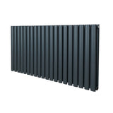 Oval Column Radiator  600mm x 1200mm  Anthracite Grey
