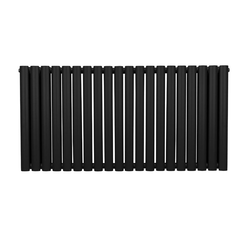 Oval Column Radiator – 600mm x 1200mm – Black