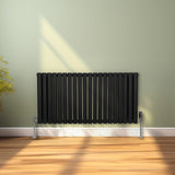 Oval Column Radiator – 600mm x 1200mm – Black