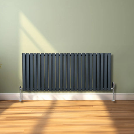 Oval Column Radiator  600mm x 1440mm  Anthracite Grey