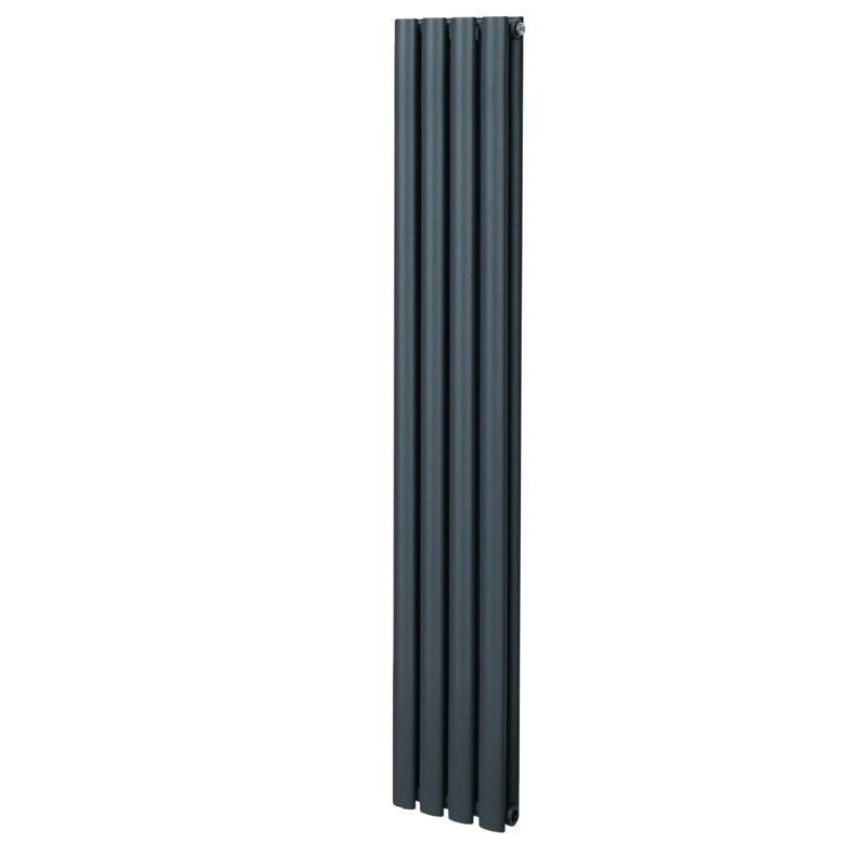 Oval Column Radiator  1600mm x 240mm  Anthracite Grey
