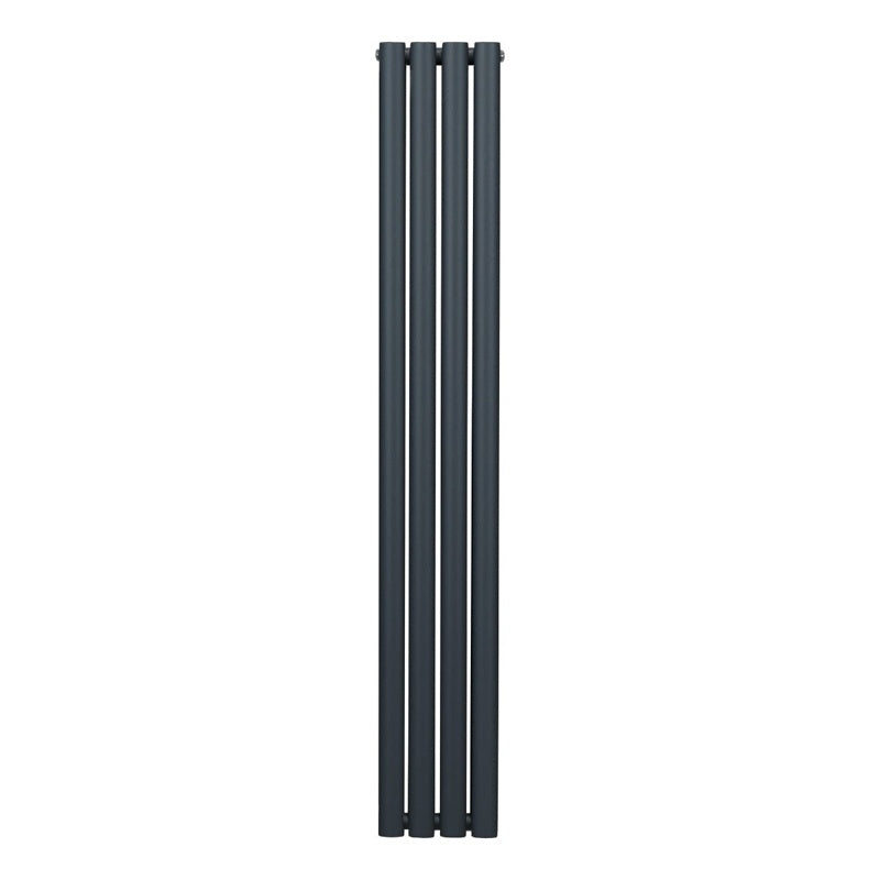 Oval Column Radiator  1600mm x 240mm  Anthracite Grey