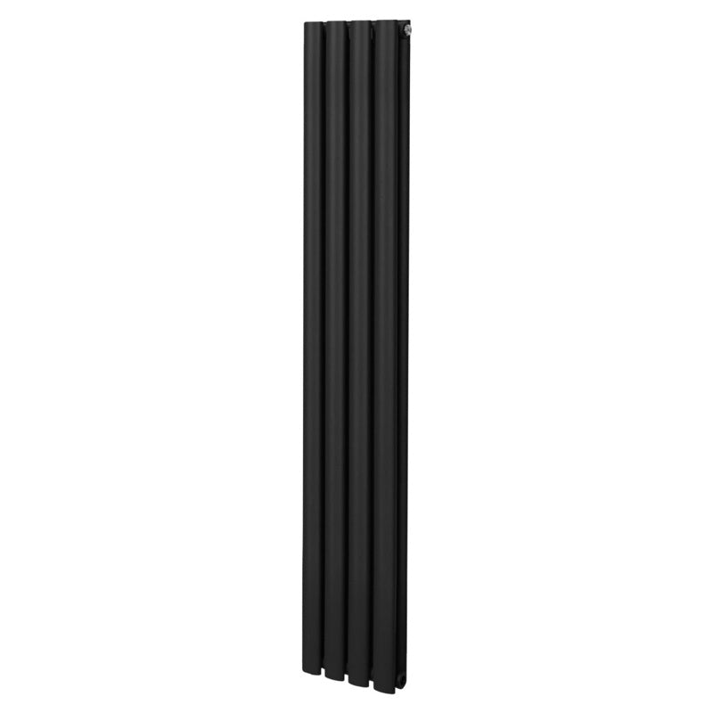 Oval Column Radiator  1600mm x 240mm  Black