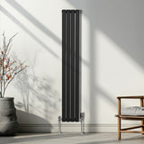Oval Column Radiator  1600mm x 240mm  Black
