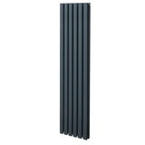 Oval Column Radiator  1600mm x 360mm  Anthracite Grey
