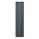 Oval Column Radiator  1600mm x 360mm  Anthracite Grey