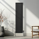 Oval Column Radiator  1600mm x 360mm  Black