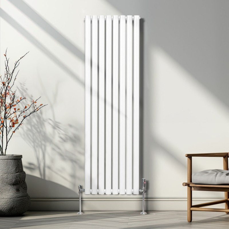 Oval Column Radiator  1600mm x 480mm  White