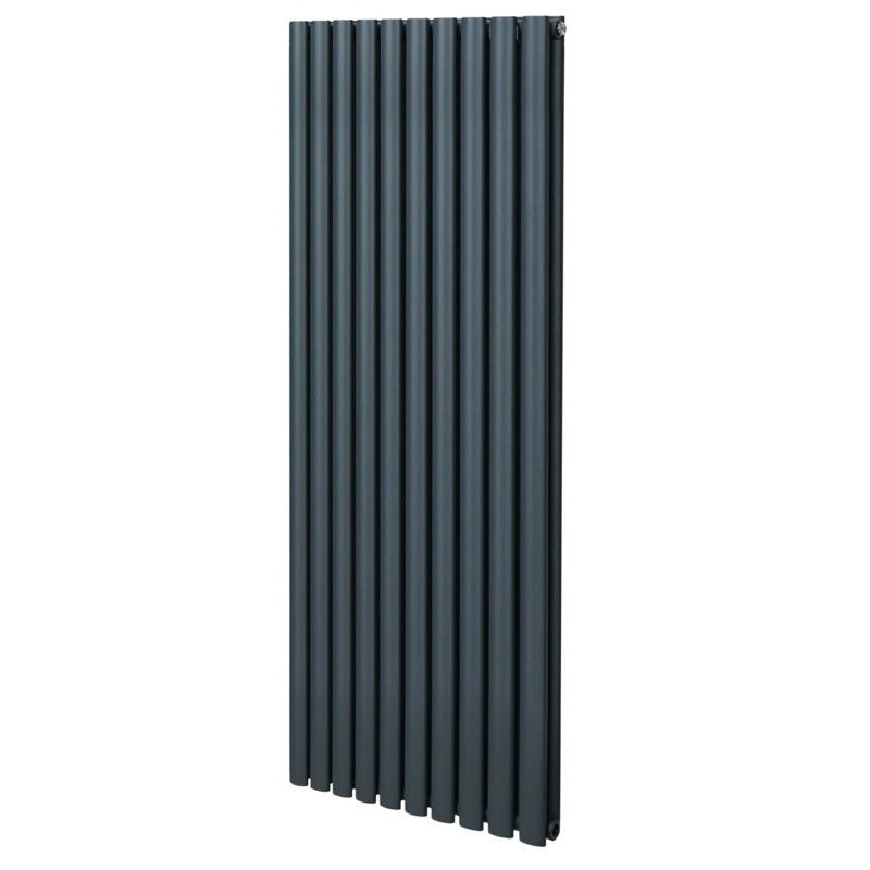 Oval Column Radiator  1600mm x 600mm  Anthracite Grey