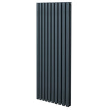 Oval Column Radiator  1600mm x 600mm  Anthracite Grey