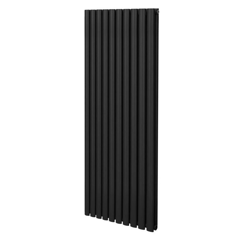 Oval Column Radiator  1600mm x 600mm  Black