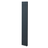 Oval Column Radiator  1800mm x 240mm  Anthracite Grey