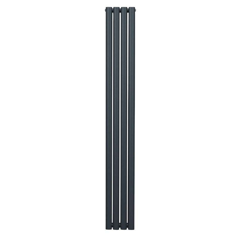 Oval Column Radiator  1800mm x 240mm  Anthracite Grey